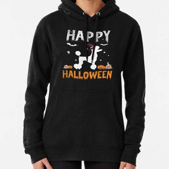 Discover Happy Halloween Poodle Dog Costume Pudel Caniche Halloween Hoodies
