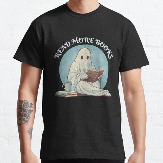 Discover Halloween Ghost Reading Books,Read More Boooooks,Librarian Halloween T-shirts