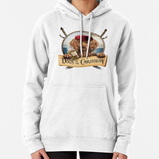 Discover Dogs of the Caribbean - Funny brown poodle pirate Hoodies