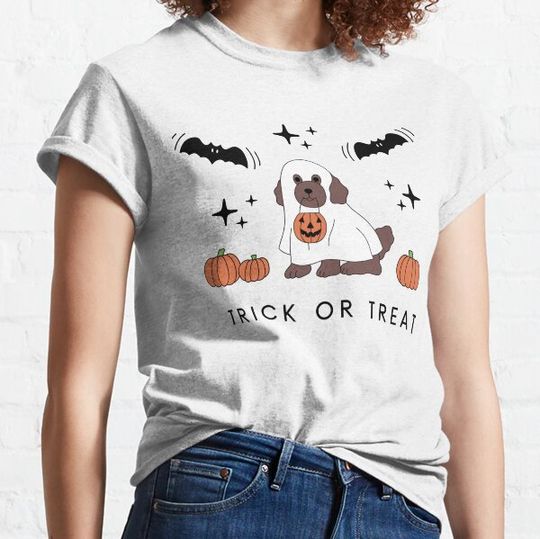 Discover Poodle Brown Ghost Halloween Spooky T-shirts