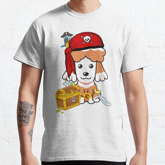 Discover Halloween Pirate Brown dog T-shirts