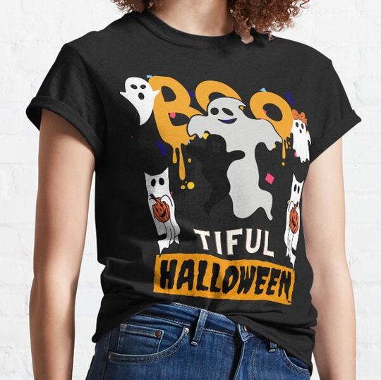 Discover Cute Ghost Book Reading Teacher School Funny T-Shirts