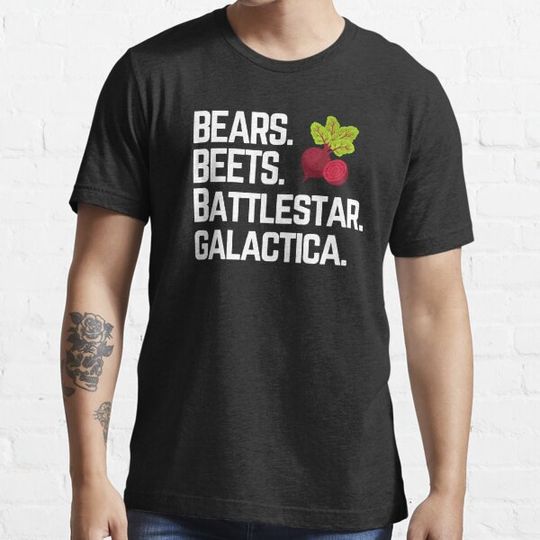 Discover Bears beets battlestar galactica - Illustration T-shirts