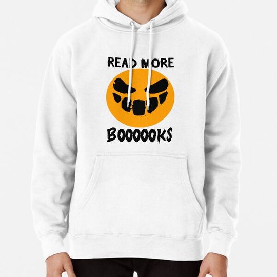 Discover Read More Boooooks - Funny Cute Boo Ghost Book Reading Halloween Library Teacher Hoodies