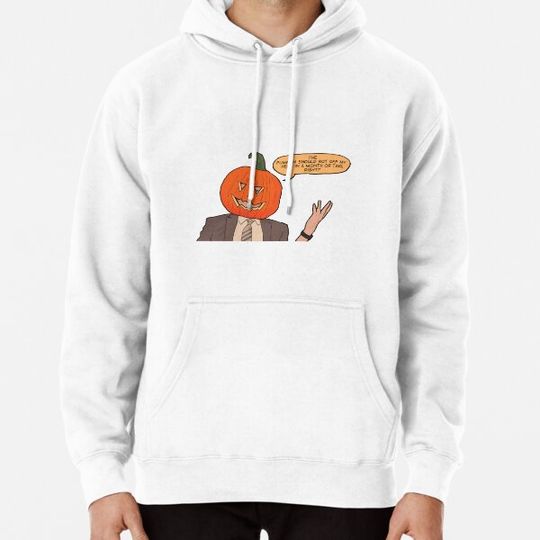 Discover Pumpkin Head Dwight Hoodies