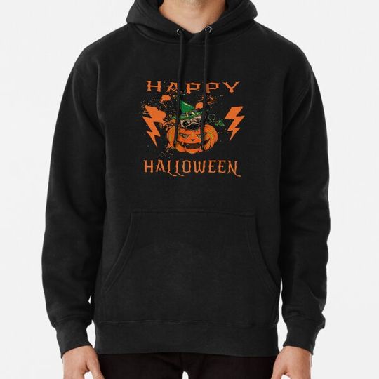 Discover Halloween Pug Pumpkin Hoodies