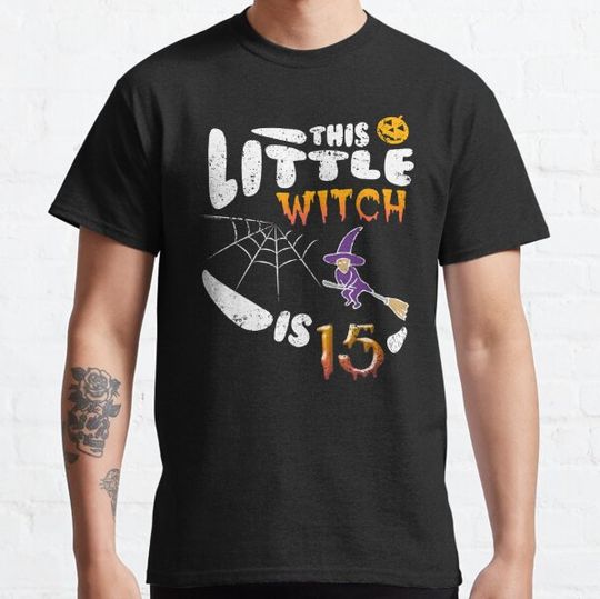 Discover Witch 15th Birthday Party Halloween Witch Shirt T-shirts