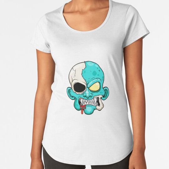 Discover Zombie Head Cartoon T-shirts