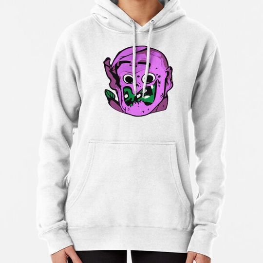 Discover Cute Comic Book Zombie Cartoon Face Hoodies