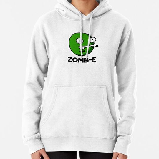 Discover Zom-E Halloween Funny Zombie Alphabet E Puns Hoodies
