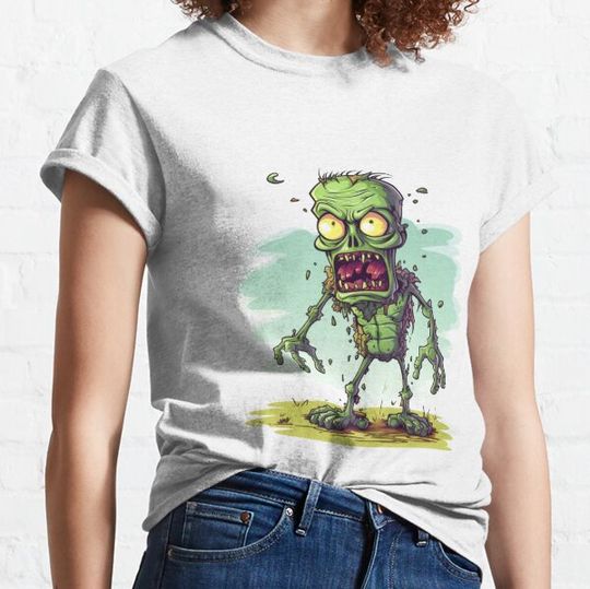 Discover Cartoon Zombie Illustration T-shirts