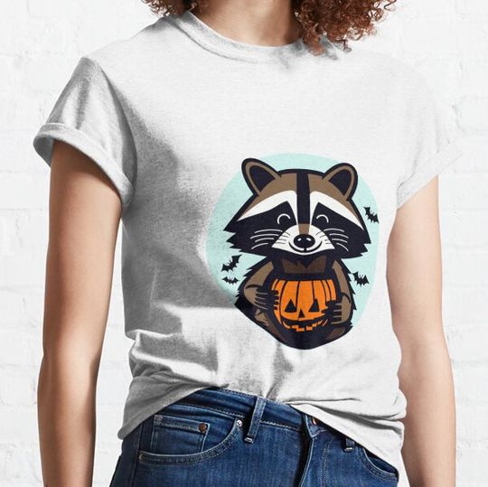 Discover Trick-or-Trash Halloween Raccoon T-shirts