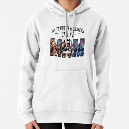 Discover My Favorite Monsters Call Me Mom Horror Movie Hoodies