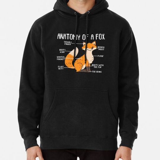 Discover Anatomy Of A Fox Hoodies