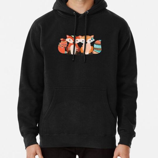 Discover Cute Tribal Pattern Fox Hoodies