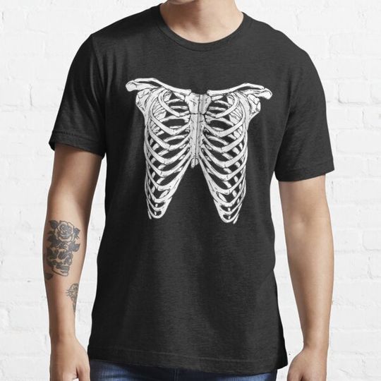 Discover Rib Cage Skeleton Cool Halloween T-shirts