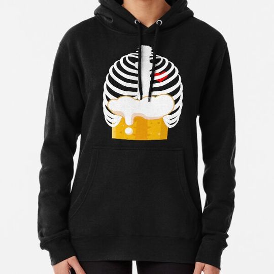 Discover Beer Skeleton Rib Cage Halloween T Shirt Hoodies