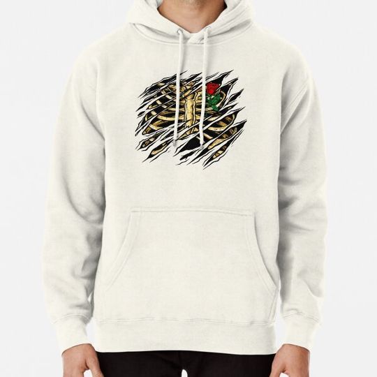 Discover Skeleton Halloween Costume Rib Cage Rose X-Ray Adult Kids Hoodies