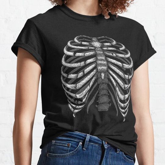 Discover Cool vintage rib cage design, with broken ribs T-shirts