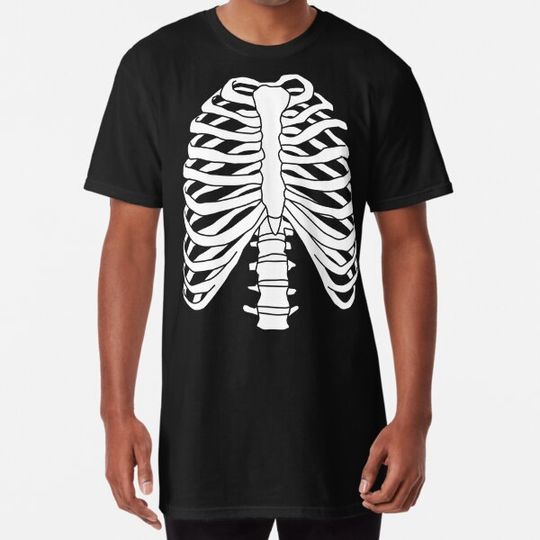 Discover Skeleton Rib Cage Funny Halloween Anatomy Costume T-shirts