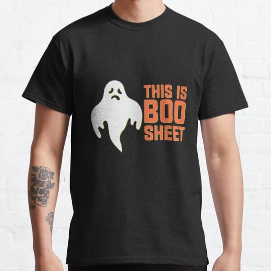 Discover This is Boo Sheet Spooky Ghost Funny Halloween Ghoul T-shirts