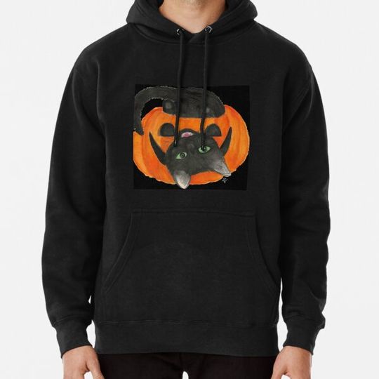 Discover "Cat in the Jack O Lantern" Hoodies