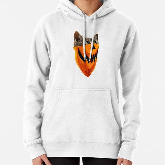 Discover Happy Halloween Cat Jack O Lantern Hoodies