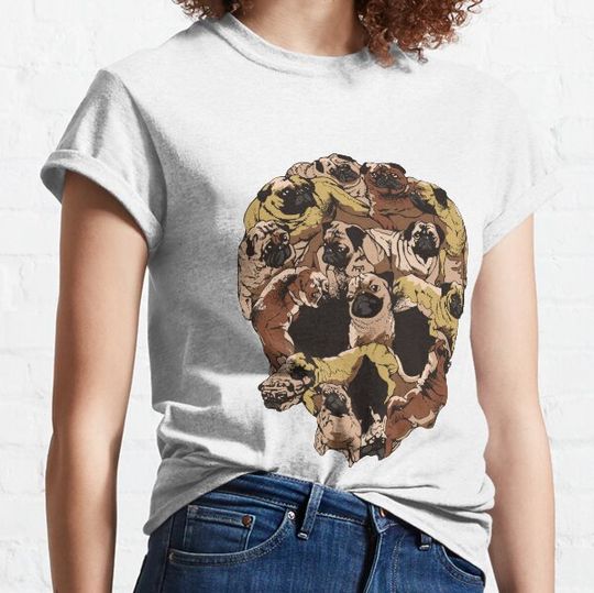 Discover Skull Pug T-shirts