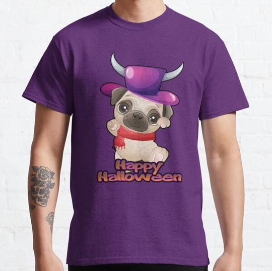 Discover Halloween Pug, Happy Halloween T-shirts