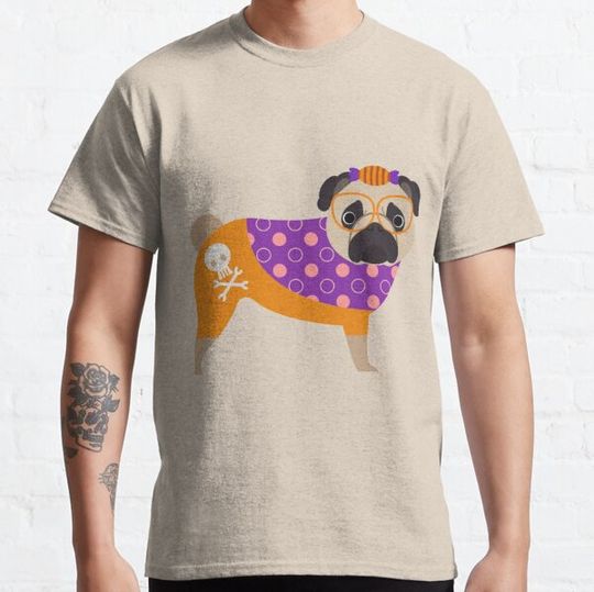 Discover Cute Halloween Pug T-shirts