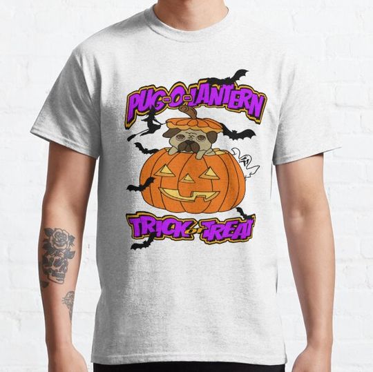 Discover Pug-O-Lantern T-shirts