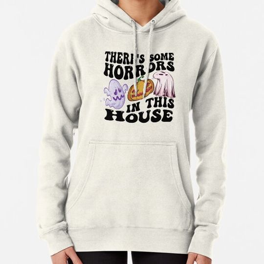 Discover There's Some Horrors In This House Ghost Pumpkin Halloween Hoodies