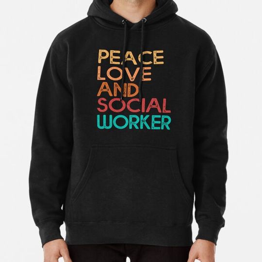 Discover Love Social Worker Hero - Charitable Social Work Matter Hoodies