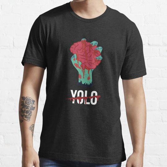 Discover Funny Zombie YOLO You Only Live Once graphic T-shirts