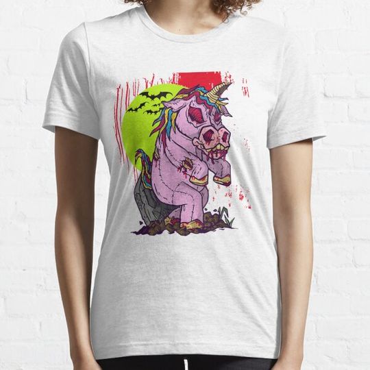 Discover Unicorn Zombie Halloween Zombiecorn Cute Horror Costume T-Shirt T-shirts