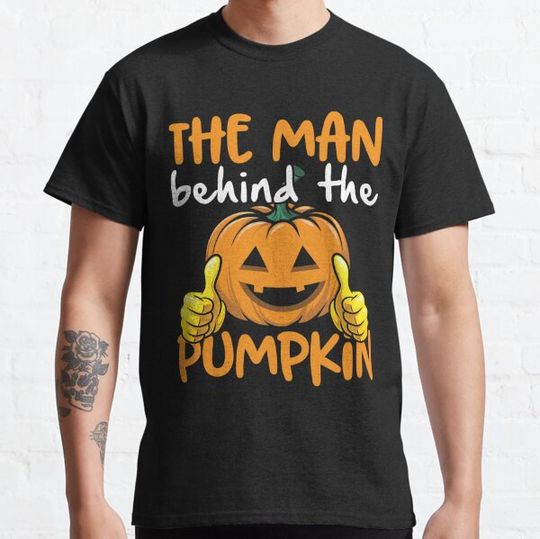 Discover Cute Halloween Pregnancy Gift for Dad Costume Pumpkin Funny T-shirts