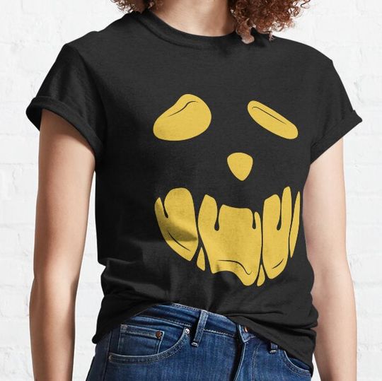 Discover Halloween Pumpkin Face Jack O Lantern Fun Halloween Costume T-shirts