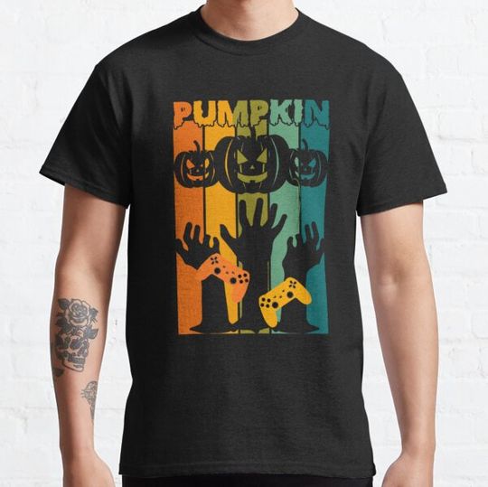 Discover halloween jack o lantern game T-shirts