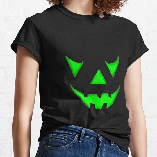 Discover Green jack o lantern face costume T-shirts