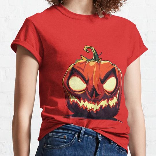 Discover Jack O Lantern Scary Carved Pumpkin Face Halloween Costume T-shirts