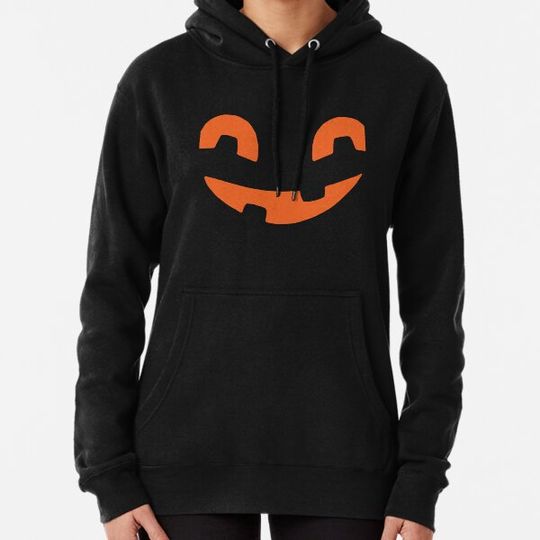 Discover Copy of Halloween Pumpkin funny Face Silhouette Hoodies