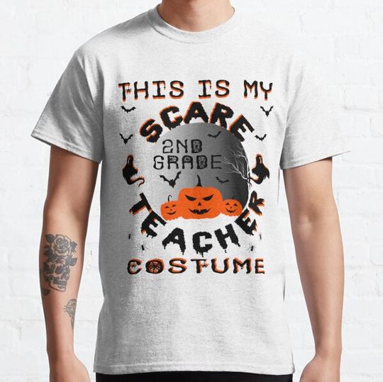 Discover This is My Scare 2ND Grade Teacher Costume For Halloween Day T-shirts