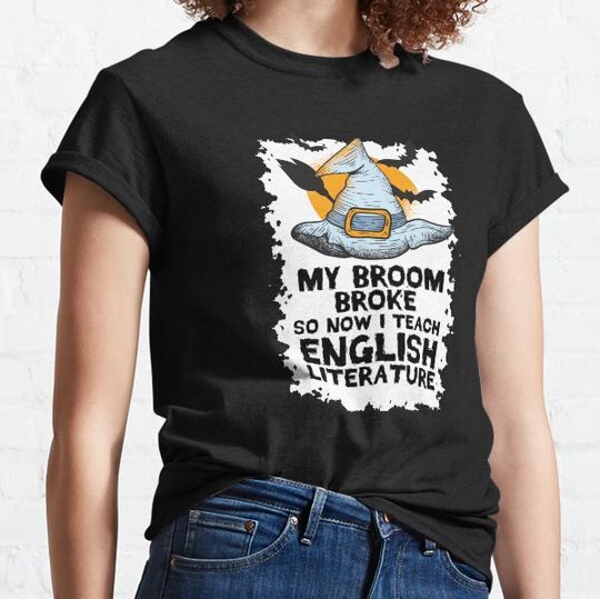 Discover Spooky Halloween Witch Literature Teacher Gift T-shirts