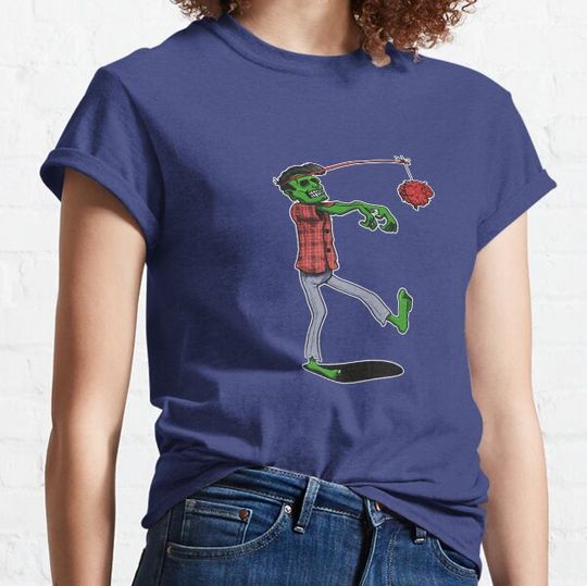 Discover Zombies Dangling a Carrot Brain Spooky design T-shirts