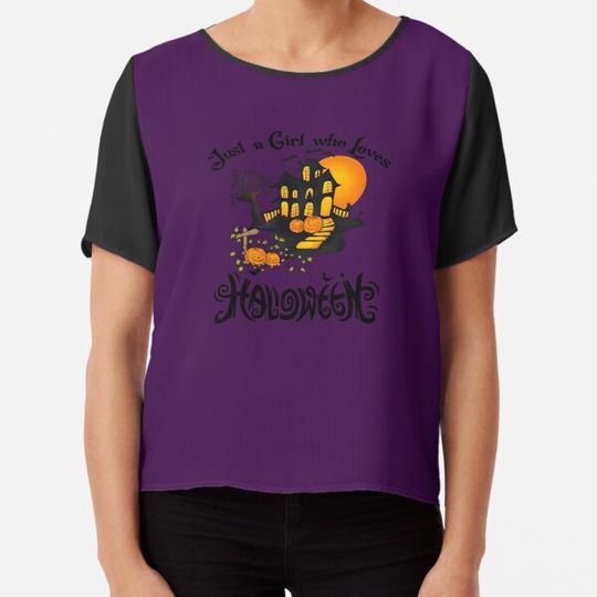 Discover Just A Girl Who Loves Halloween T-shirts