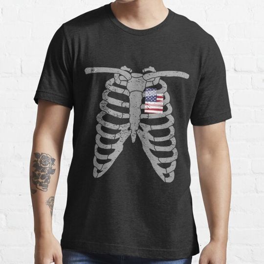 Discover Skellington Halloween American Flag T-shirts