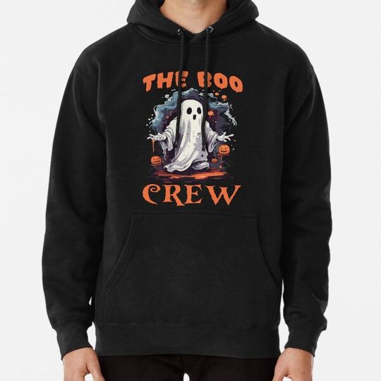 Discover the boo crew funny halloween ghost Hoodies