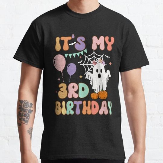 Discover It's My 3rd Birthday Ghost Pumpkin Halloween Costume T-shirts