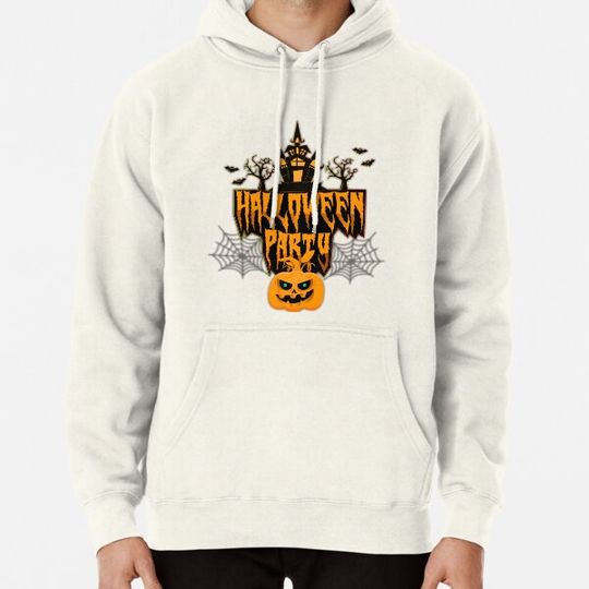 Discover Funny Scary Halloween Party web pumpkin T-shirt gift Hoodies