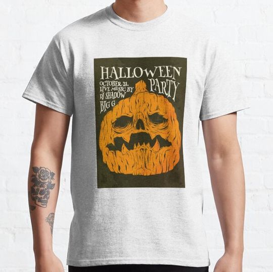 Discover halloween scary evil pumpkin funny pumpkin head T-shirts